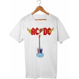 Unisex Ac Dc Beyaz T-Shirt - L