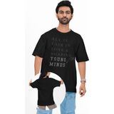 Unisex All Is Fair In Love Shaping Young Minds Baskılı Tişört, Oversize Taylor Swift Temalı T-Shirt - Siyah - XL