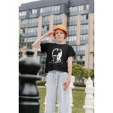 Unisex Atatürk Baskılı Kısa Kollu Tişört / 23 Nisan 29 Ekim 10 Kasım 19 Mayıs Baskılı T-Shırt - Siyah - 6 - 7 Yaş