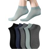 Unisex Bambu 5 Çift Renkli Patik Çorap Dikişsiz - Erkek Çorap Yazlık, Dikişsiz, Bambu Çorap Erkek (37-42)