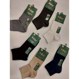 Unisex Bambu Naylonsuz Yarım Konç Çorap 6'lı - 39 - 41 - Karışık