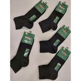 Unisex Bambu Naylonsuz Yarım Konç Çorap 6'lı - 39 - 41 - Siyah