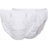 Unisex Bebek 2 Li Beyaz Alıştırma Külodu Sızdırmaz Külot