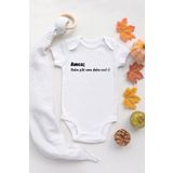 Unisex Bebek Amca Daha Cool Yazılı Organik%100 Pamuklu Zıbın, 2-4 Yaş