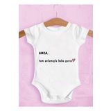 Unisex Bebek Beyaz Amca Baba Yarısıdır Zıbın 1004dt1452N, 3 Ay