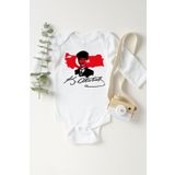 Unisex Bebek Beyaz Atatürk Gazi Mustafa Kemal Bayrak Çıtçıtlı Body, 2-4 Yaş