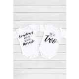 Unisex Bebek Beyaz Mucize Ikizler 2'li Çıtçıtlı Body Takım, 9 Ay