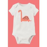 Unisex Bebek Beyaz Organik Baskılı Pamuklu Body LMN1172H