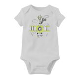 Unisex Bebek Beyaz Organik Baskılı Pamuklu Body LMN75581O