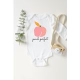 Unisex Bebek Beyaz Şeftali Uzun Kollu Çıtçıtlı Body 5522b, 3 Yaş