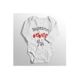Unisex Bebek Beyaz Teyzesinin Minik Aşkı Baskılı Zıbını