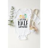Unisex Bebek Beyaz Uzun Kol Çıtçıtlı Body 1232obN