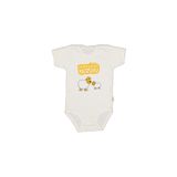 Unisex Bebek Body Kısa Kollu Annesinin Kuzusu Baskılı 32343hqa