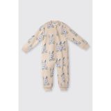 Unisex Bebek Desenli Bej Uyku Tulumu 2 Yaş (92 cm)