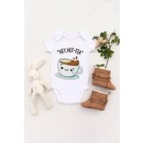 Unisex Bebek Sıcak Çay Baskılı Body Zıbın, 6 Ay