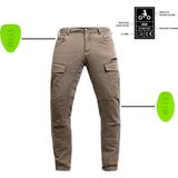 Unisex Bej Jeans Motosiklet Pantolonu John Doe Kevlar JDC5004 - 26 - 30 - Renkli