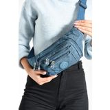 Unisex Bel Çantası Free Bag Klinkır Kumaş Hafif Yağmur Geçirmez Kumaş Çok Cepli