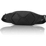 Unisex Bel Çantası Kabuklu Bel Çanta Suya Dayanıklı Çapraz Göğüs Çantası Bodybag Günlük Spor Yürüyüş - Siyah