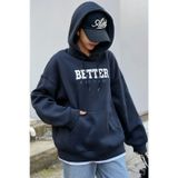 Unisex Better Baskılı Oversize Sweatshirt