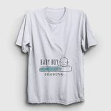 Unisex Beyaz Baby Boy Loading Yükleniyor Doğum Hamilelik T-Shirt 531358TT