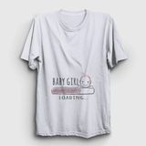 Unisex Beyaz Baby Girl Loading Yükleniyor Doğum Hamilelik T-Shirt 531418TT