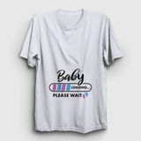 Unisex Beyaz Baby Loading Yükleniyor Doğum Hamilelik T-Shirt 531478TT