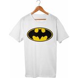 Unisex Beyaz Batman Beyaz Tişört - L
