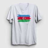 Unisex Beyaz Bayrak Flag Azerbaycan Azerbaijan T-Shirt 536418TT