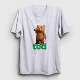 Unisex Beyaz Drink Ayı Teddy Bear T-Shirt 305953TT - M
