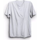 Unisex Beyaz Düz Renk Basic Baskısız Tişört - M
