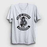 Unisex Beyaz Eskişehir Sons Of Anarchy T-Shirt 214580TT - M