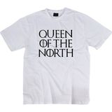 Unisex Beyaz Game Of Thrones Baskılı T-Shirt - XL