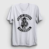 Unisex Beyaz Istanbul Sons Of Anarchy T-Shirt 214902TT - M
