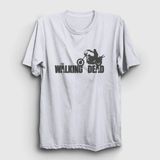 Unisex Beyaz Motorcycle The Walking Dead T-Shirt 220041TT