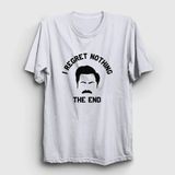 Unisex Beyaz Regret Ron Swanson Parks And Recreation T-Shirt 492781TT - L