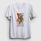 Unisex Beyaz Robot Ayı Teddy Bear T-shirt 306013tt