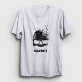Unisex Beyaz Skull Call Of Duty T-Shirt 27104TT - M