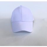 Unisex Beyaz Spor Arkası Cırtlı Ayarlanabilir Şapka 55-60 Cm