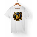 Unisex Beyaz World Of Warcraft T-Shirt - XL
