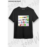 Unisex Bol Kalıp Bfdı V4 Baskılı Tişört - Siyah - M