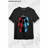 Unisex Bol Kalıp Deftones V19 Baskılı Tişört - Siyah - M