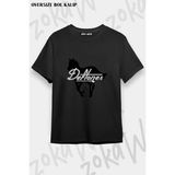 Unisex Bol Kalıp Deftones V25 Baskılı Tişört - Siyah - M