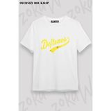 Unisex Bol Kalıp Deftones V4 Baskılı Tişört - Beyaz - M