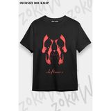 Unisex Bol Kalıp Deftones V5 Baskılı Tişört - Siyah