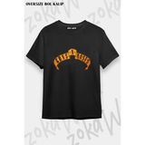 Unisex Bol Kalıp Guns N Roses V30 Baskılı Tişört - Siyah