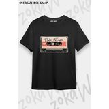 Unisex Bol Kalıp Pink Floyd V14 Baskılı Tişört - Siyah