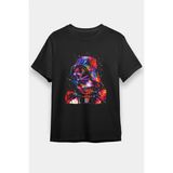 Unisex Bol Kalıp Star Wars Siyah Tişört T-Shirt