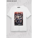 Unisex Bol Kalıp Stray Kids Skzoo V1 Baskılı Tişört - Beyaz