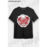 Unisex Bol Kalıp Türkiye World Cup 26 Dünya Kupası Baskılı Tişört V27 - Siyah - M