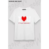 Unisex Bol Kalıp Undertale Sans V21 Baskılı Tişört - Beyaz - M